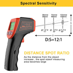 Digital Infrared Thermometer -50~600℃ GM320/GM320S/HW600/HW550 LCD Display Contactless Thermometer Pyrometer IR Laser Point My Store