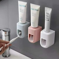 Creative Wall Mount Automatic Toothpaste Dispenser Bathroom Accessories Waterproof Lazy Toothpaste Squeezer Toothbrush Holder My Store