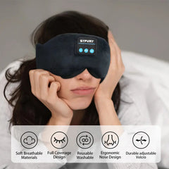 Sleeping Mask With Bluetooth 5.3 Headphones For Sleeping Sleep Shade For Women Men Fone De Ouvido Bluetooth Wireless Eye Mak My Store