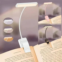 Portable Flexible Easy Clip Night Reading Lamp USB Rechargeable Reading Light 3Colors Warm Cool White Daylight Book Lamp My Store