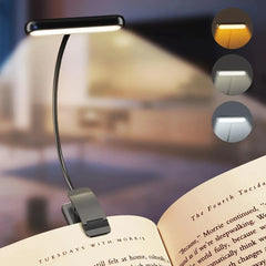 Portable Flexible Easy Clip Night Reading Lamp USB Rechargeable Reading Light 3Colors Warm Cool White Daylight Book Lamp My Store