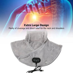 Electric Heating Shoulder Neck Pad Cervical Wrap Three Gear Thermal Compress Massager Vibration Shawl Warm Back Tool Relax Brace My Store