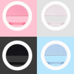 LED Flash Phone Lens Light Adjustable Selfie Ring Light For Cell Smartphones for Tiktok Video Live Fill Lamp Women Make up Light My Store