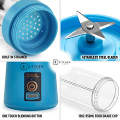 Portable Fruit Juice Blenders Summer Personal Electric Mini Bottle Home USB 4 Blades Juicer Cup Machine For Kitchen My Store