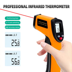 Digital Infrared Thermometer -50~600℃ GM320/GM320S/HW600/HW550 LCD Display Contactless Thermometer Pyrometer IR Laser Point My Store