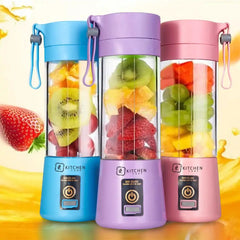 Portable Fruit Juice Blenders Summer Personal Electric Mini Bottle Home USB 4 Blades Juicer Cup Machine For Kitchen My Store