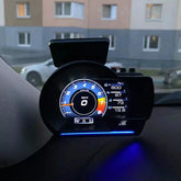 Newest A501 OBD2 Car Head Up Display HUD Smart Car Water&Oil temp Turbo RPM Gauge Digital Odometer Security Alarm Auto Meter My Store