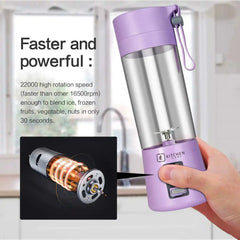 Portable Fruit Juice Blenders Summer Personal Electric Mini Bottle Home USB 4 Blades Juicer Cup Machine For Kitchen My Store