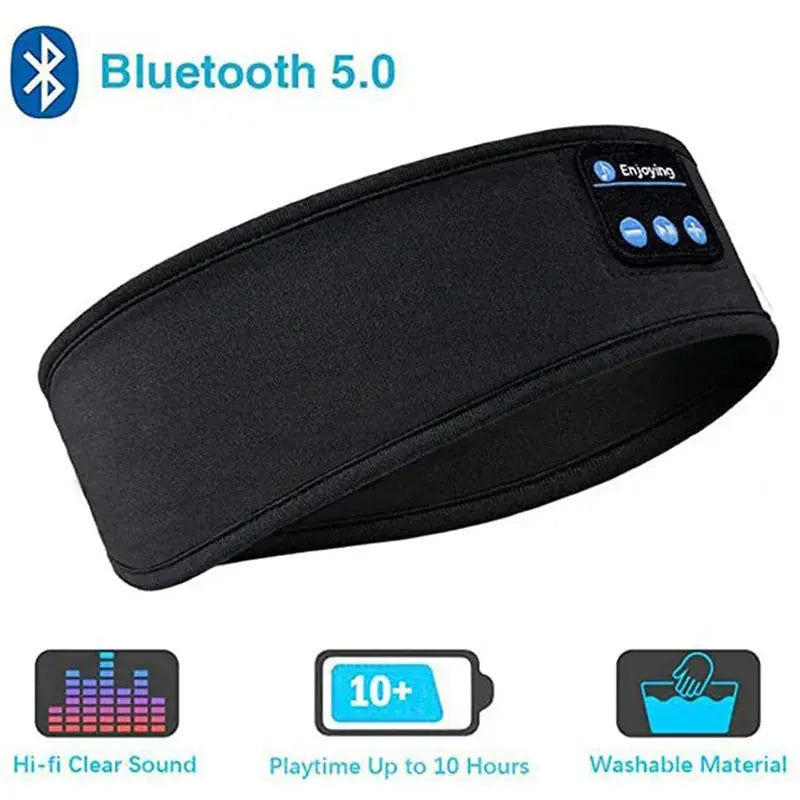 Wireless Bluetooth Earphone Sleeping Band Music Headphones Soft Elastic Comfortable Eye Mask Sleep Headset for Side Sleeper My Store