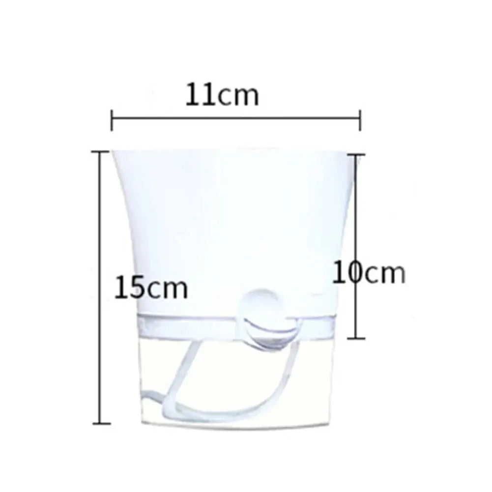 Transparent Self-Watering Plant Flower Pot Hexagonal Lazy Flowerpot Plastic Planters Home Garden Decoraction My Store